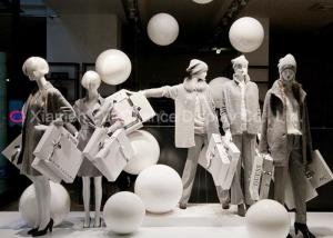 Wholesale Simple Style Window Display Decorations White Color Fiberglass Balls from china suppliers