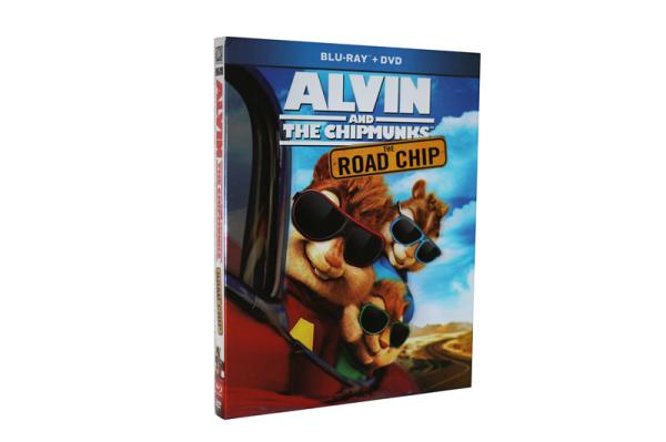 Free DHL Shipping@New Release Blu Ray Cartoon Movies Alvin and the Chipmunks The