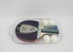 Colorful Portable Table Tennis Set 2 Bats With 4 White ABS Balls
