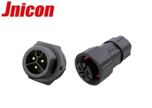 Wholesale Screw Locking Waterproof Power Connector 3 Pin , IP67 Landscape Lighting Connectors from china suppliers