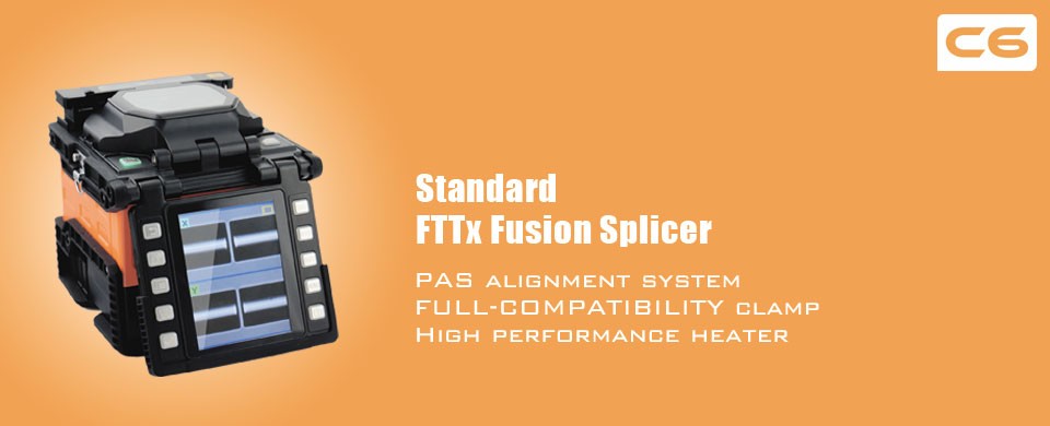 C6 Fiber Optic Accessories Hight Precision PAS Allgnment Adjustable 12sec Heating Time