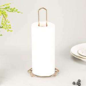 Wholesale Decorative Paper Holder Stand Rack For Home Office Library Creative Copper Powder Coated Kitchen Towel Holder from china suppliers