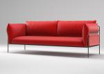 Steel Frame 280gsm Cushion Fabric Outdoor Sofa Set