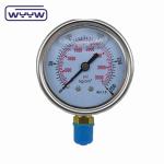 4" Liquid Filled Mud Pump Pressure Gauge Bottom Mount 1.6% Accuracy