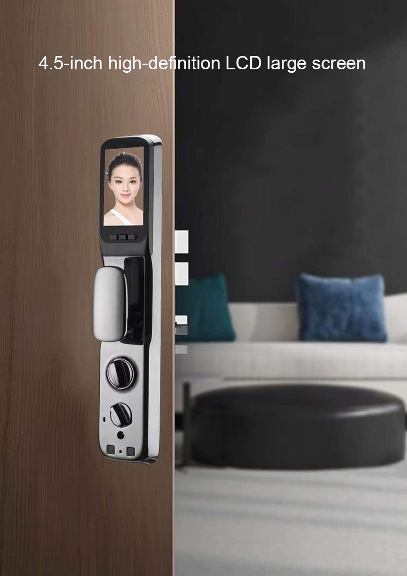 Fully Automatic 3D Face Recognition Smart Lock Fingerprint Password Door Lock for Apartment