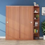Modern Bedroom Double Sliding Door Wardrobe Storage Cabinet with 2D/3D