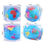 Polygonal Cylindrical Plexiglass Crystal Globe Paperweight , Clear Resin