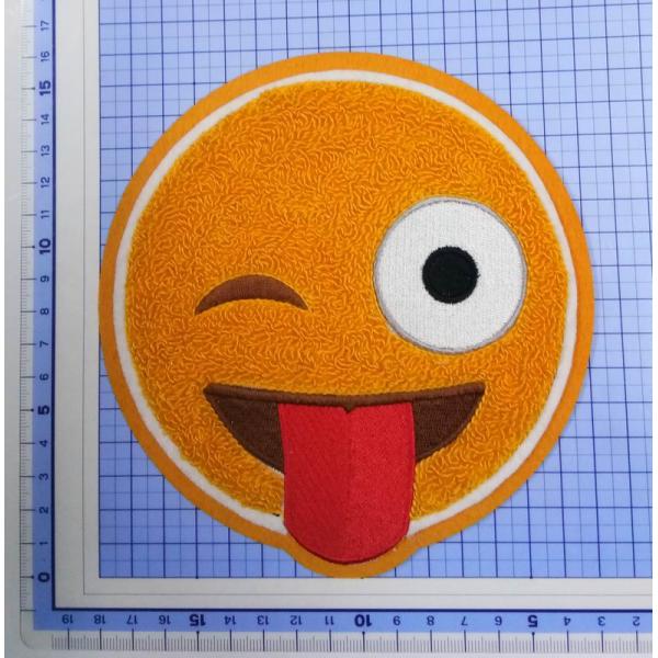 Merrowed Border PMS Felt Background Chenille Patches For Jacket