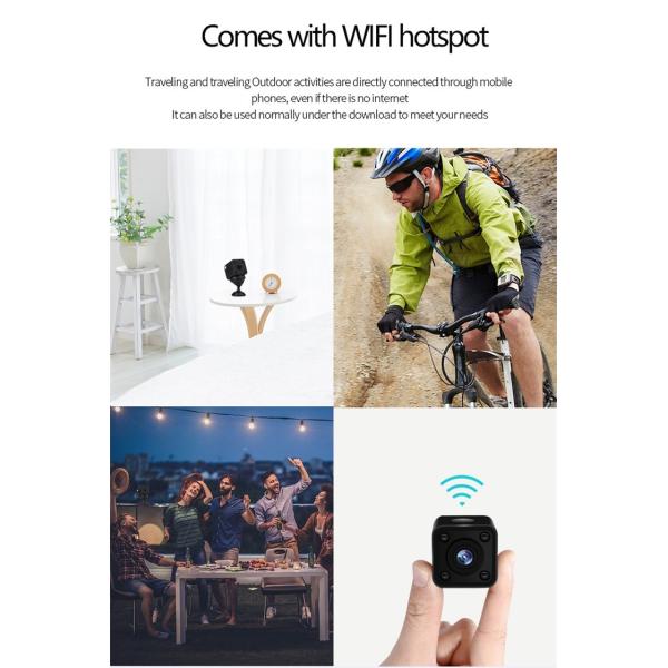 Indoor Covert Wifi Mini Cameras , Tiny Motion Sensor Camera For Home Office