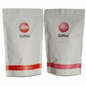 Wholesale Stand Up Custom Plastic Pouches Packaging , Zipper Coffee Packaging Bag from china suppliers