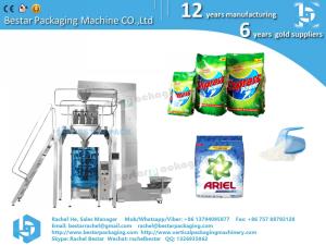 Wholesale Stand pouch bag packing machine for washing powder, detergent powder, with spoon feeding from china suppliers