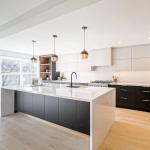 YALIG Cuisine Melamine Kitchen Cabinet with Blum Hardware and Quartz Stone