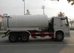 Large Capacity Heavy Duty Vacuum Sewage Truck 6X4 Euro2 290HP , ISO