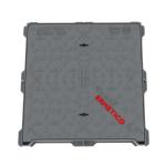 Square Manhole Cover D400 Class Ductile Iron EN GJS500-7 Urban Arterial Road