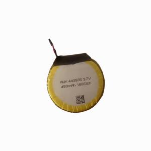 Wholesale Custom Round 3.7V Circular Lipo Battery Flat 403535 450mah 403533 380mAh Rechargeable Lithium Polymer Batteries from china suppliers