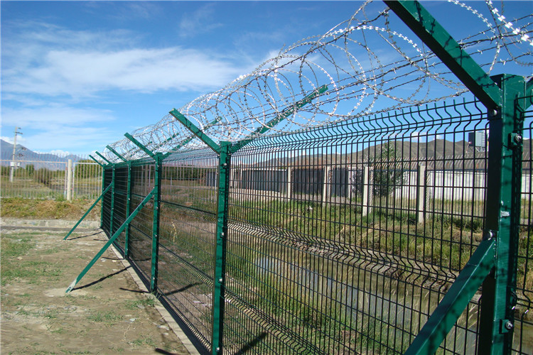 1030MM 1230MM 3D Curved Welded Wire Mesh Decorative Garden Mesh Fence