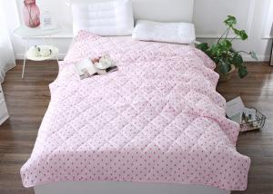 Wholesale Printed Color Summer Bedding Sets BSCI 200TC Fiber Quilts from china suppliers