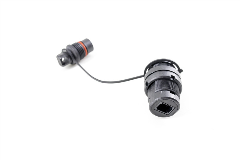 Low Profile Simplex Fiber Optic Connector Adapter IP67 Compatible To Corning OptiTap