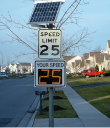 Solar Powered LED Radar Speed Sign with 100M Detection Range