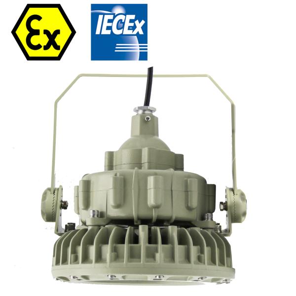 IP66 Certified ATEX Explosion Proof LED High Bay Light For Oil Gas Chemical Mining Environments Efficiency 160lm/w