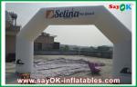 Entrance Gate Arch Designs White Advertising 0.45mm PVC Inflatable Arch ,