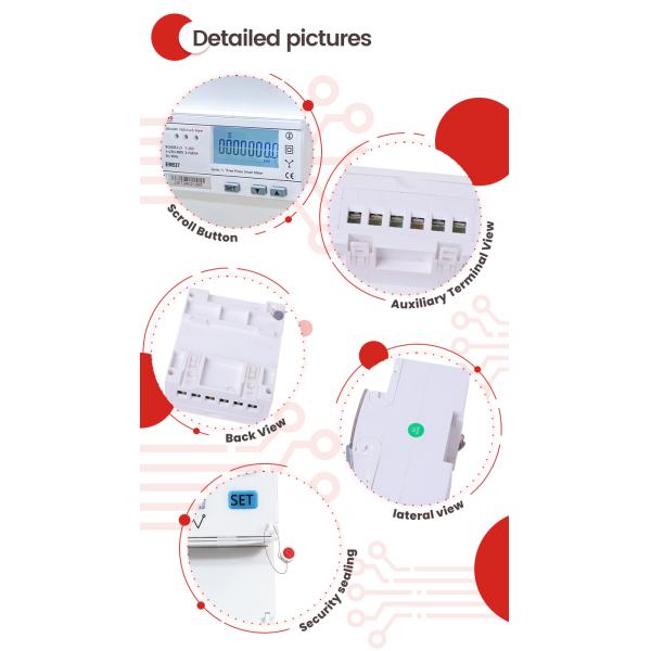 EM537 Direct Digital Electricity Sub Meter with Better than Class1.0 Accuracy Class