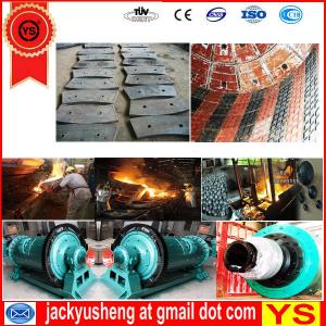 China Mn-Steel Ball Mill shell liners,Ni-Hard Gr-4 Ball Mill Parts, Hi-Cr Ball Mill Spares on sale