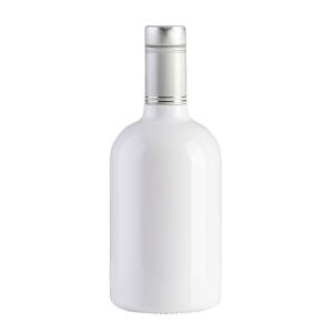 Wholesale Golden Silver Cork Lids Glass Vodka Bottle for 750ml Packing 375ml 500ml Capacity from china suppliers