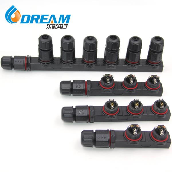 DREAM START M16 Screw Fixing IP67 Assembly Wire Waterproof Splitter Connector 2 Pin