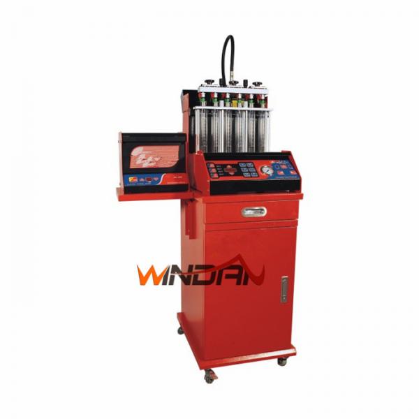 Quality Automatic Returning Fuel Injector Cleaner Machine Pressure 0-6.0kg / Cm2 , Fuel Injector Tester Tool for sale