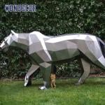 Majestic Forged Metal Sculpture Large Scale Public Art Geometric Tiger
