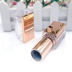 Fashionable Smooth Square Rose Gold Lipstick Tubes 20g