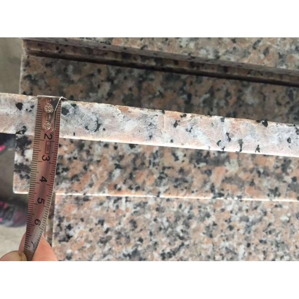 Peach Red Granite Stone Slabs , Custom Cut Granite Slab Building Material