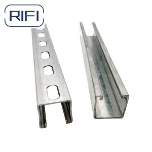 Wholesale 1 5/ 8&quot; Unistrut 10 Ft Deep Unistrut Steel Strut Channel With 14 Gauge 12 Gauge 16 Gauge from china suppliers