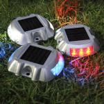 Driveway Dock Solar Powered Garden Lights 1200mah IP67 FCC