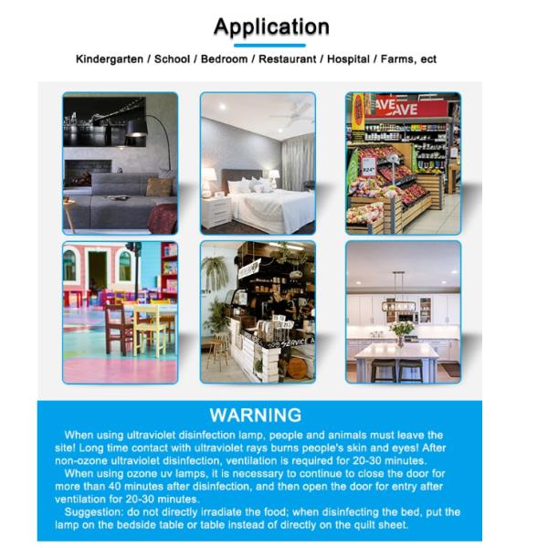 Quartz Ultraviolet Disinfection And Sterilizing UV Lamp For Home Decoration