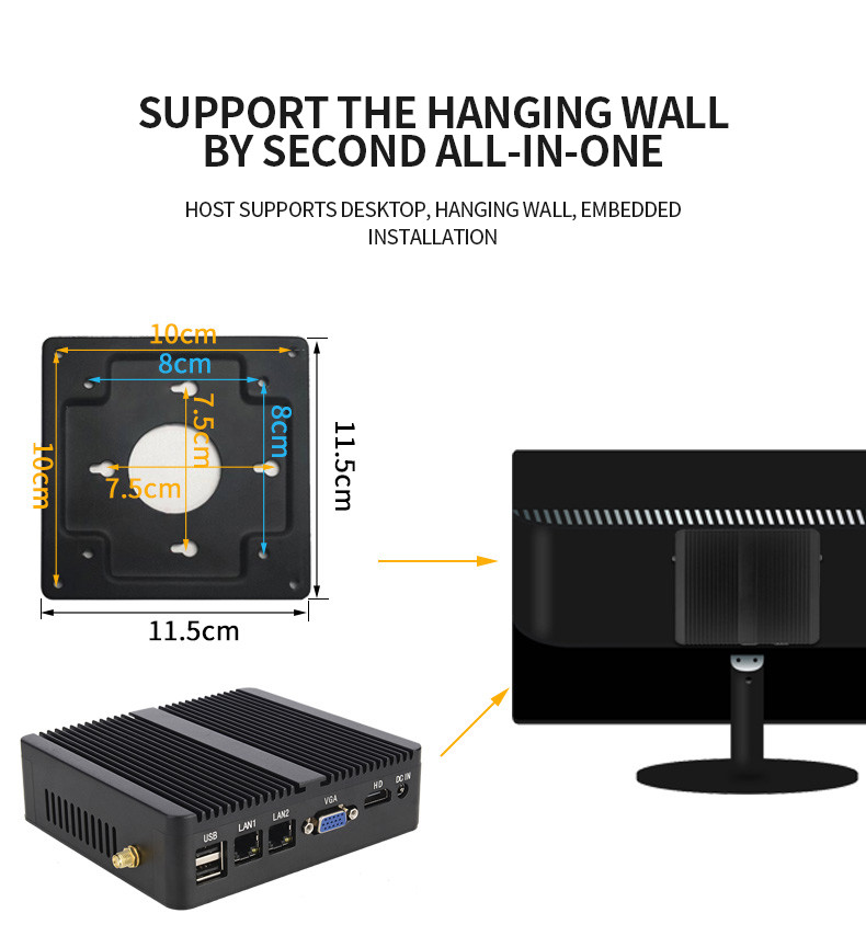 Multi String Fanless Android Computer System Enterprise Office Mini Master