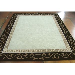 Wholesale OEM Handmade Woollen Carpet , Hand Knotted Wool Rugs Eco - Friendly from china suppliers