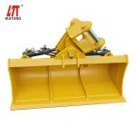 Red Excavator Customized Opening Tilt Bucket 800-1500mm Standard Steel