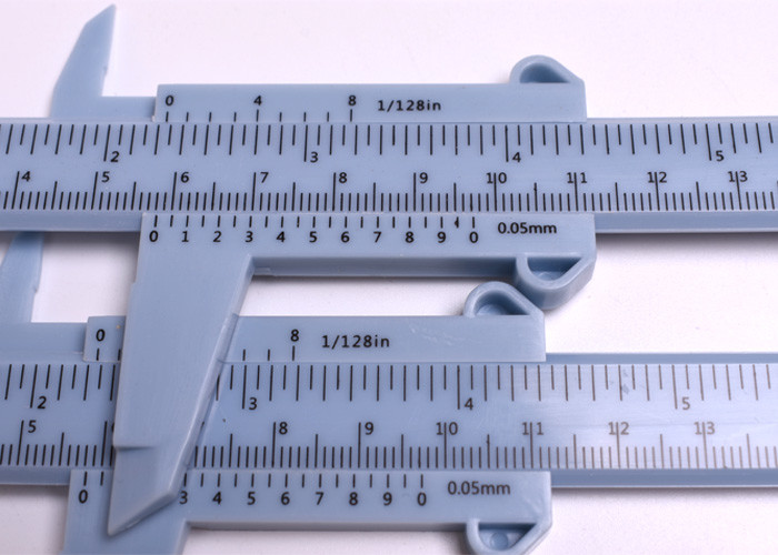 Blue Plastic Eyebrow Caliper Rulers for Permanent Makeup Microblading Tattoo Measuring Tool