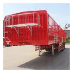 3 Axle Stake type Semi Trailer Truck For Animal Transport Cargo Carrier with