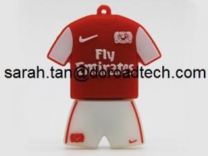 China World Cup Football Jersey PVC USB Flash Drives, Hot Sale USB Memory Sticks with Logo on sale
