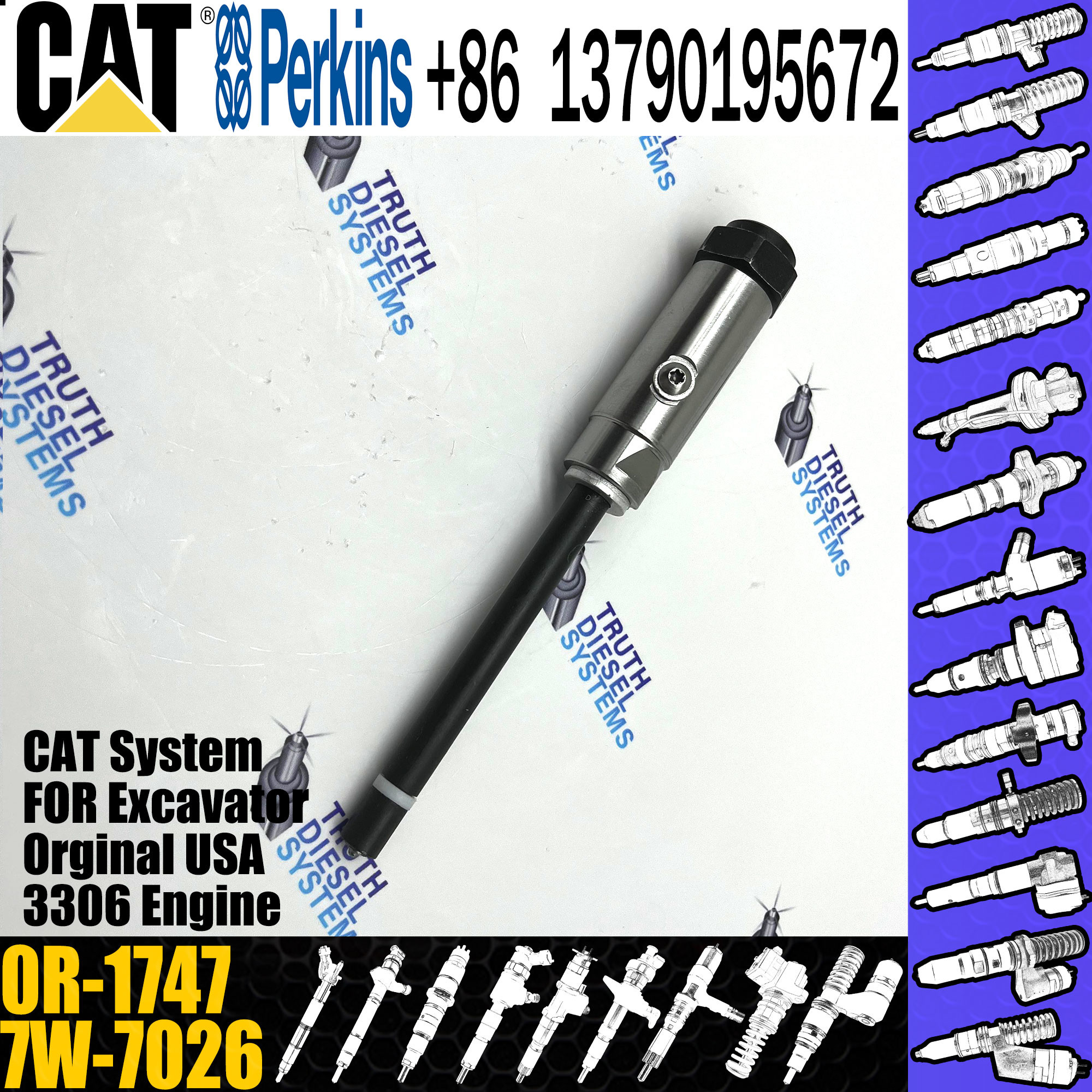 7W-7026 Diesel Injector Nozzle 7W-7031 7W-7032 Diesel Auto Parts