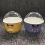 Custom Printed Paper Ice Cream Cups Disposable 16oz Food Grade Flexo Offset