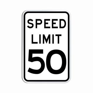 Wholesale Thickened Aluminum Speed Sign Safety Board Round Traffic Road Warning Sign Bottom Plate Surface from china suppliers