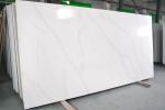 SGS Certificate Calacatta Artificial 93% Quartz Stone Sheet For Kitchentop
