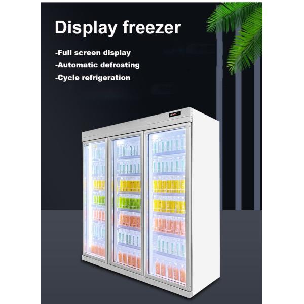 Custom Color Display Commercial Freezer Showcase Fridge For Beverage