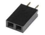 Plastic Height 8.5mm Small Electrical Connectors 2.54mm Single Row Straight