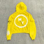 Embroidered Patch Men Streetwear Rhinestone Hoodie Oversized Unisex Zip Up
