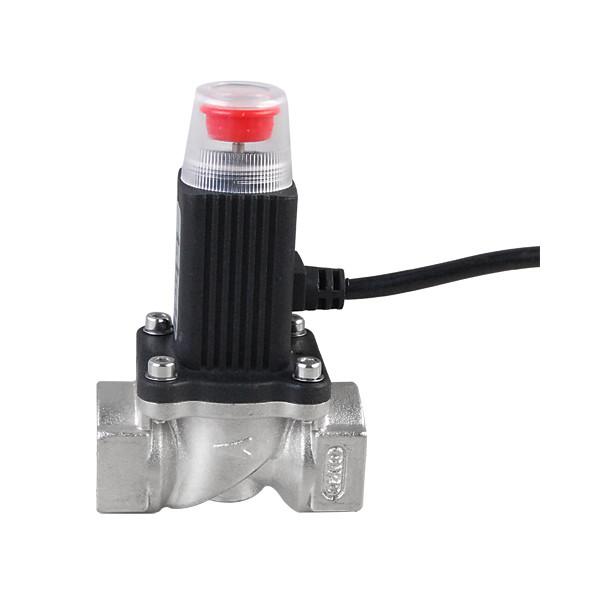 DN15 DN20 DN25 Emergency Gas Solenoid Valve 9 - 30V Impulse Power For Natural